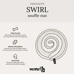 District 70 Swirl Snuffle Mat