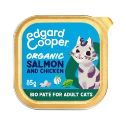 Edgard & Cooper Adult Cat - Biologico - Salmone e Pollo - Paté