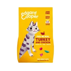 Edgard & Cooper Adult Cat - Tacchino e Pollo da Allevamento all'Aperto - Crocchette