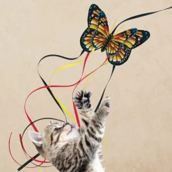KONG Asta da Gioco per Gatti Farfalla