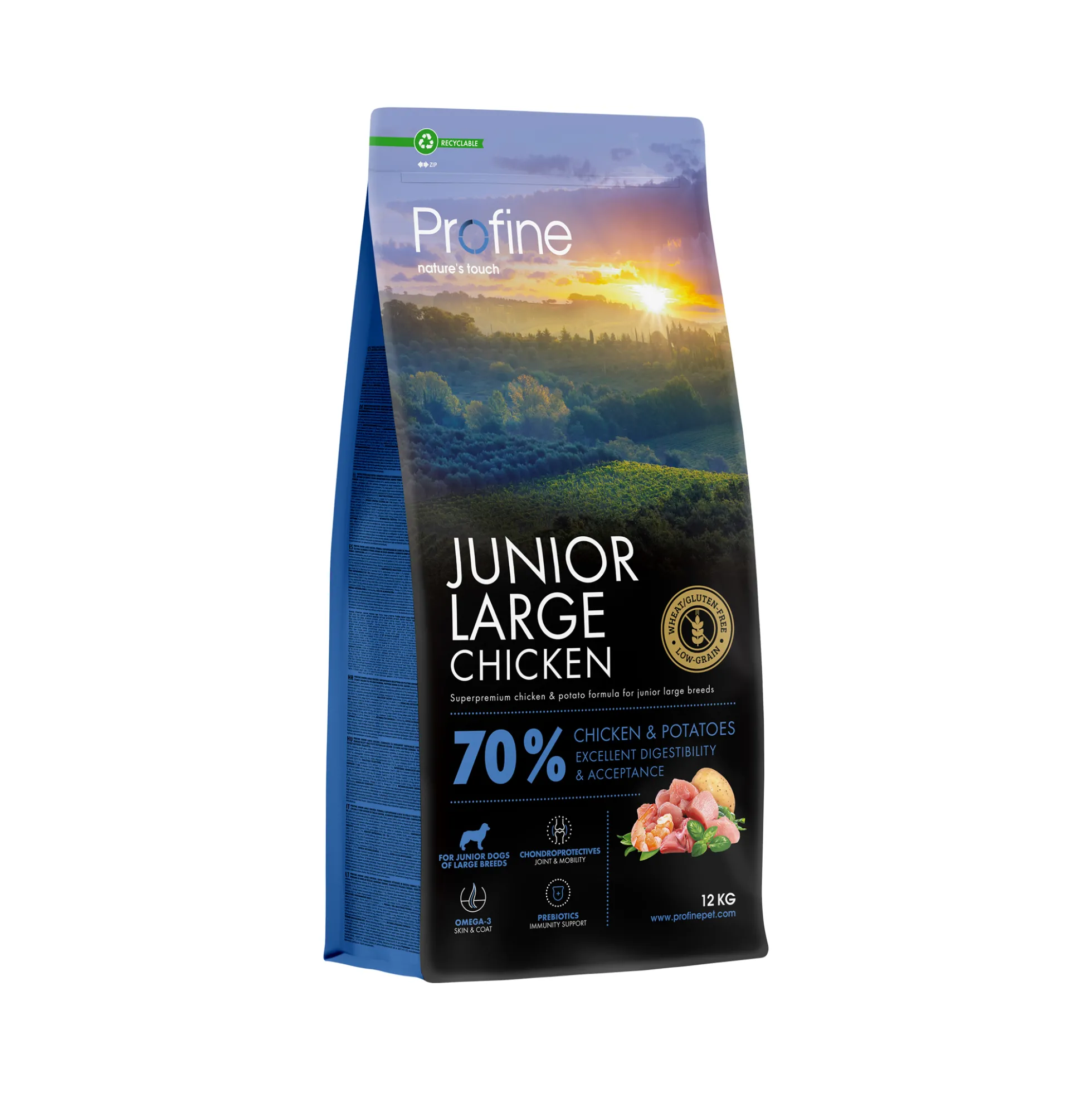 Profine Junior Large Breed - Cibo per Cani - Pollo e Patata