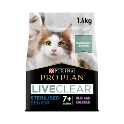 Purina Pro Plan LiveClear Sterilised Senior Cat Food 7+ years - Tacchino